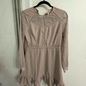 Long Sleeve Mid Length Cocktail Dress